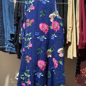 Old Navy Blue Floral Dress